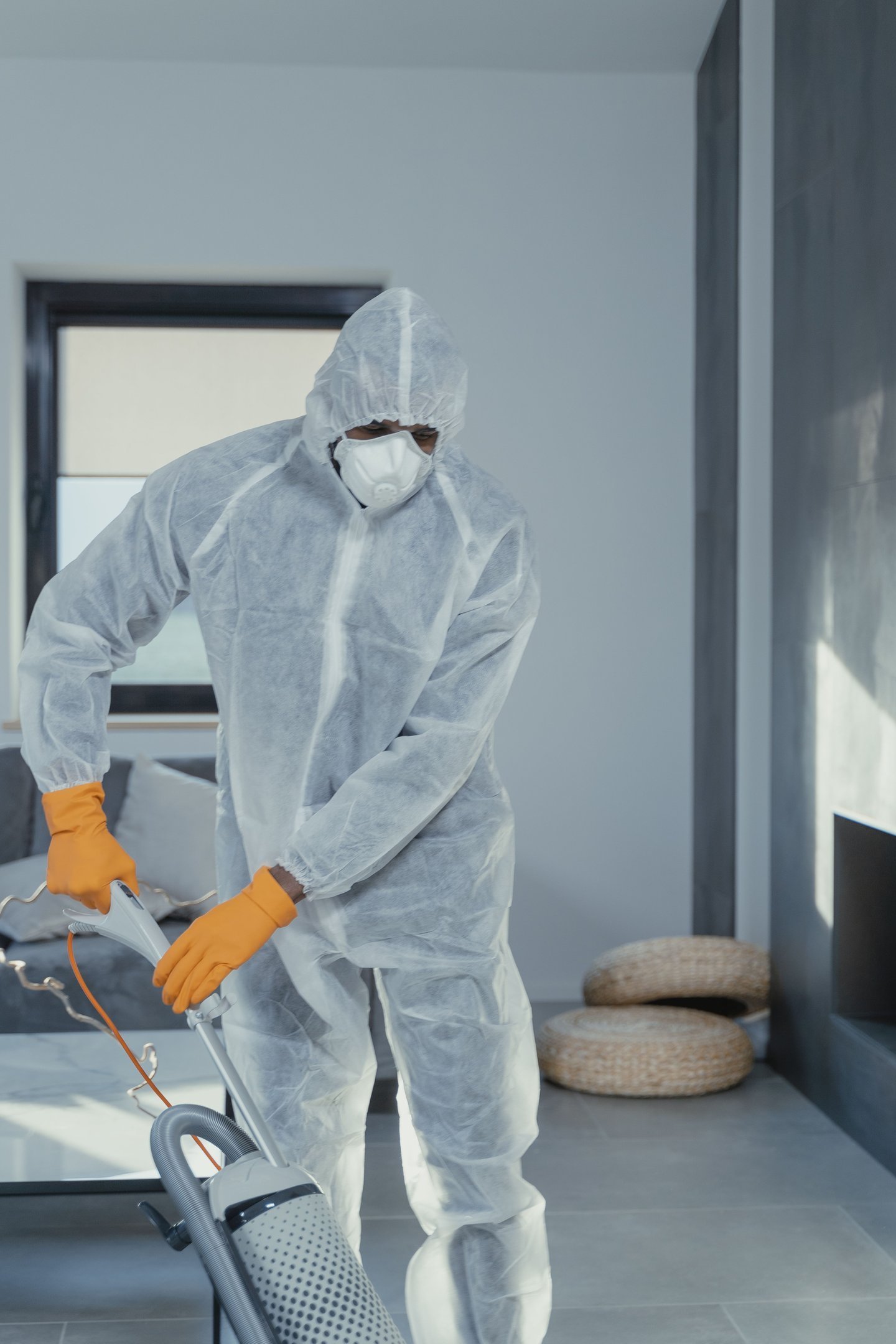 Asbestos abatement under containment during a renovation